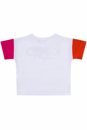 T-shirt with a print and logo, zdjęcie 2 T-shirt with a print and logo od Kenzo Kids